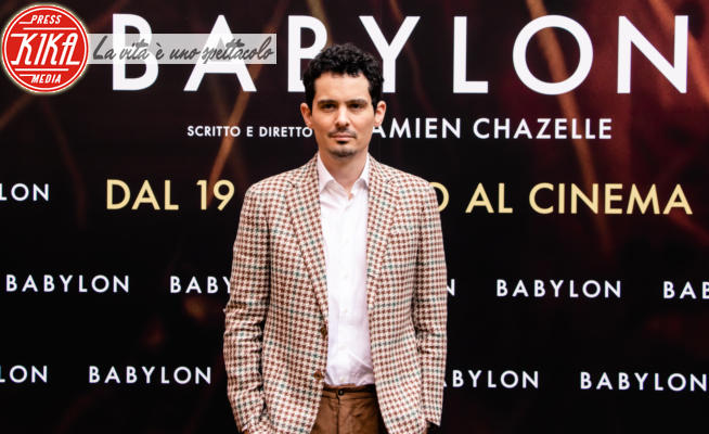 Damien Chazelle - Roma - 16-01-2023 - Damien Chazelle a Roma per Babylon, senza Brad e Margot