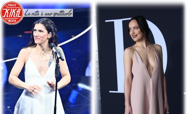 Dakota Johnson, Elisa - 06-02-2023 - Sanremo contro Hollywood (e non solo): chi lo indossa meglio?