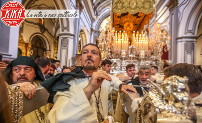 Antonio Banderas - Malaga - 02-04-2023 - Antonio Banderas, cattolico devoto alla processione di Pasqua