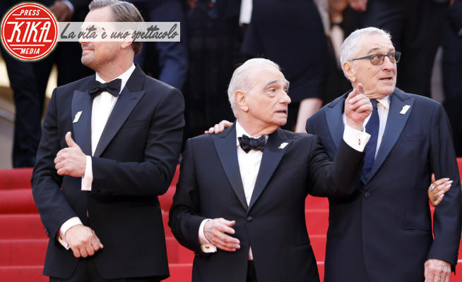 Martin Scorsese, Robert De Niro, Leonardo DiCaprio - Cannes - 20-05-2023 - Cannes, Scorsese-DiCaprio-De Niro show alla quinta giornata 