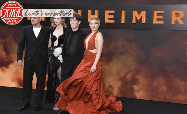 Florence Pugh, Emily Blunt, Cillian Murphy, Matt Damon - Londra - 13-07-2023 - Oppenheimer, la prima mondiale all'Odeon Leicester Square