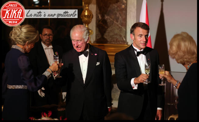 Re Carlo III, Brigitte Macron, Emmanuel Macron, Regina consorte Camilla - Parigi - 20-09-2023 - Re Carlo fa la storia in Francia! Le tappe della visita