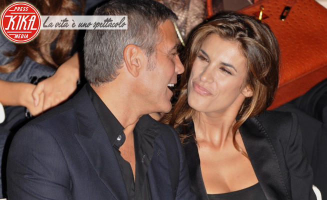 Elisabetta Canalis, George Clooney - Milano - 27-09-2010 - Clooney celebra Elisabetta Canalis: 