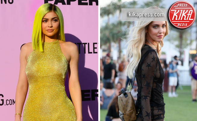 Kylie Jenner, Chiara Ferragni - Indio - 15-04-2017 - Coachella 2017: Kylie Jenner tutta d'oro, Ferragni dark lady