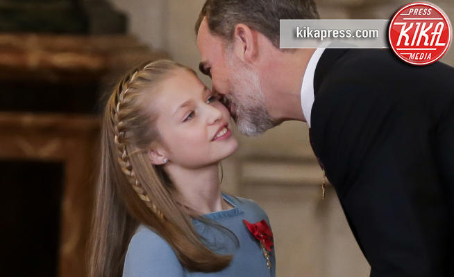 Re Filippo VI di Spagna, Principessa Leonor di Borbone - Madrid - 30-01-2018 - Piccoli reali crescono: il Golden Fleece alla principessa Leonor