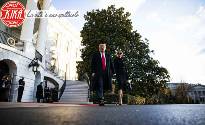 Melania Trump, Donald Trump - Washington - 20-01-2021 - Donald Trump lascia la Casa Bianca per l'ultima volta