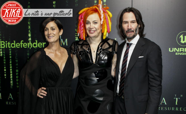 Lana Wachowski, Carrie-Anne Moss, Keanu Reeves - San Francisco - 18-12-2021 - La resurrezione di Neo! Keanu Reeves è stato convinto così