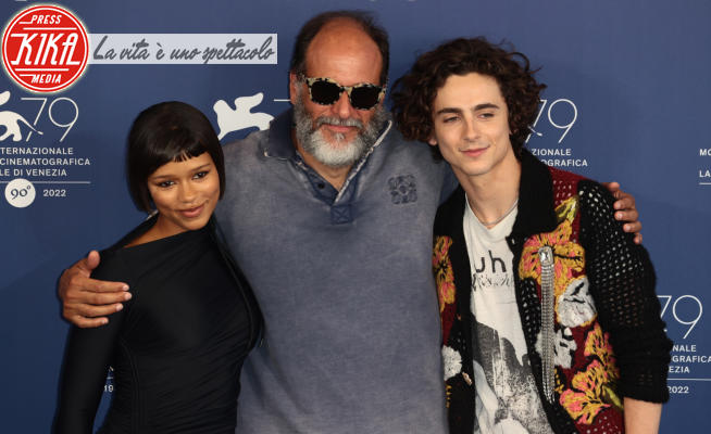 Taylor Russell, Timothée Chalamet, Luca Guadagnino - Lido di Venezia - 02-09-2022 - Venezia 79, Chalamet e Guadagnino al photocall di Bones and All