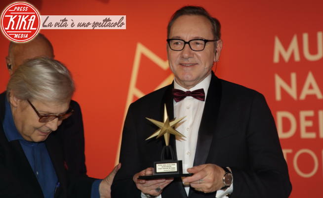 Vittorio Sgarbi, Kevin Spacey - Torino - 16-01-2023 - Kevin Spacey premiato al Museo del Cinema di Torino