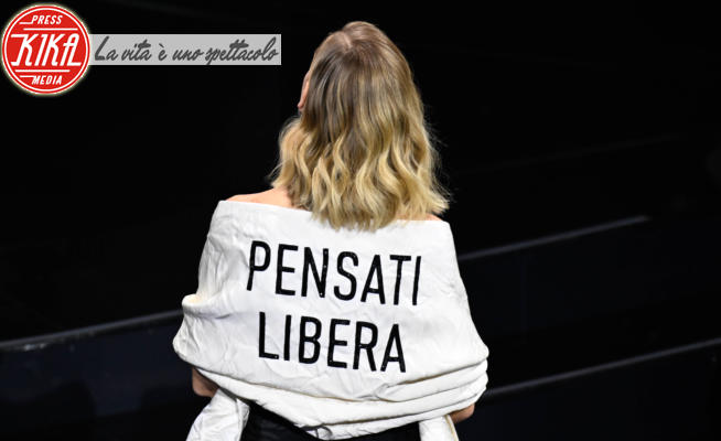 Chiara Ferragni - Sanremo - 07-02-2023 - Sanremo 2023, il vestito manifesto di Chiara Ferragni