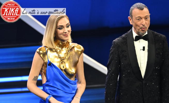 Amadeus, Chiara Ferragni, Gianni Morandi - Sanremo - 11-02-2023 - Sanremo 2023: le immagini della serata finale