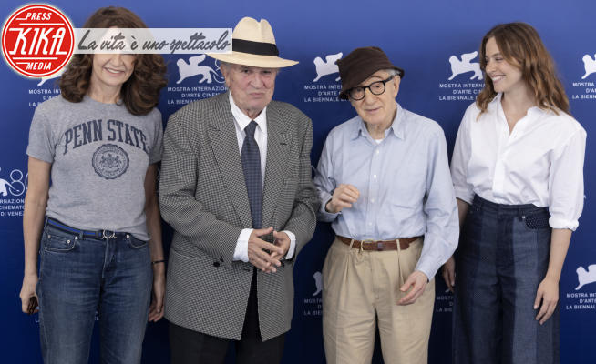 Lou de Laage, Vittorio Storaro, Valerie Lemercier, Woody Allen - Venezia - 04-09-2023 - Venezia 80, Woody Allen e il suo 50esimo film: Coupe de Chance